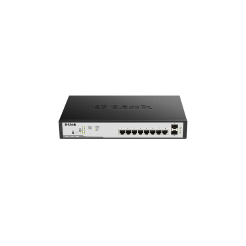 D-Link DGS-F1100-10PS 8 Port PoE Gigabit Smart Managed Switch + 2 SFP ports