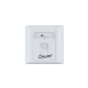 Giganet 1-port Single-Gang Shuttered Keystone Faceplate (GN-FP-01)