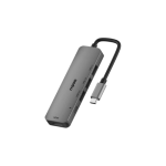 Rapoo Type C XD100C 5 in 1 Adapter With 4K HDMI, 3 USB 3.0 Ports, Type C Charging