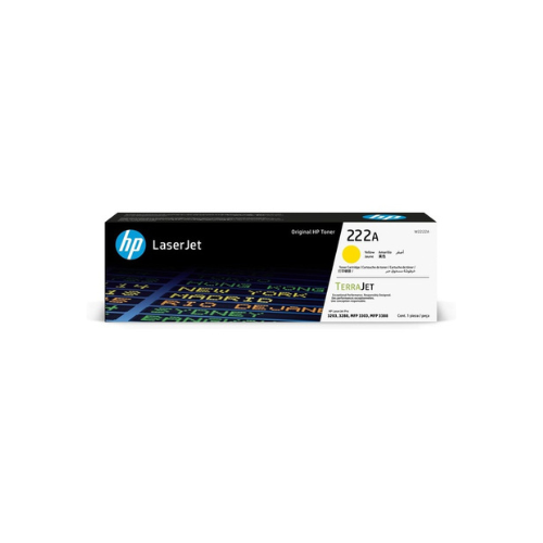 HP 222A Yellow Original LaserJet Toner Cartridge - W2222A