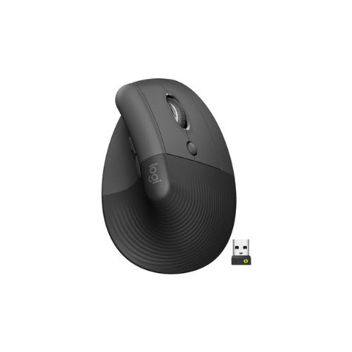 Logitech Lift Vertical Ergonomic Wireless and Bluetooth Mouse