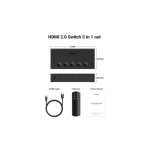 UGREEN 5-In 1-Out HDMI Switch - CM568