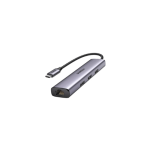 UGREEN CM475 USB-C to RJ45 Gigabit Ethernet + USB-A 3.0 (3 Ports) Adapter