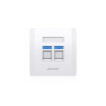 UGREEN Dual-Port Wall Plate White - NW144