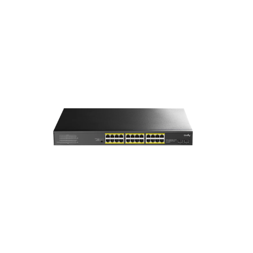 CUDY 24-PORT GIGABIT PoE(300watts) + Switch with 2 Gigabit SFP Slot
