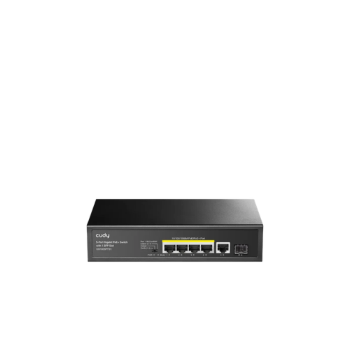 CUDY 5-PORT GIGABIT PoE(120watts) + Switch with 1 SFP Slot