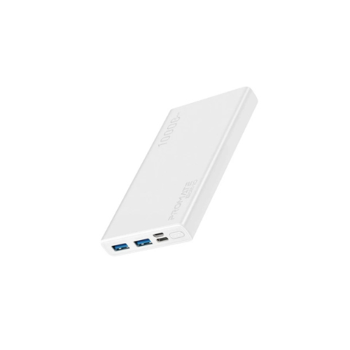 Promate 10000mAh Compact Smart Charging Power Bank