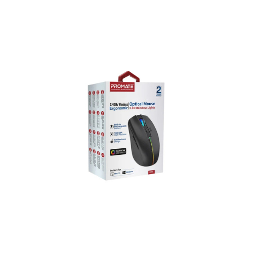 Promate Sleek Wireless Rechargeable Mouse (KITT)