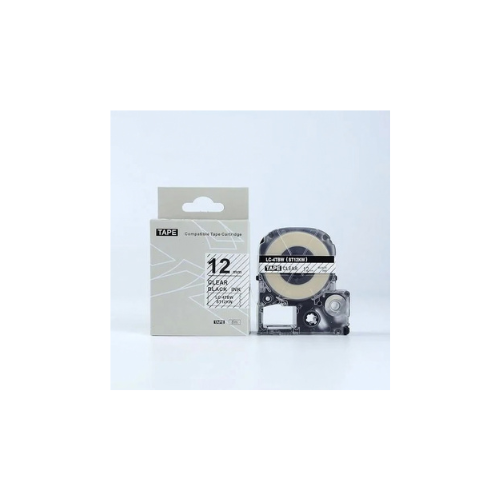 Epson SS-12KW 12mm 8m Black on white Tape