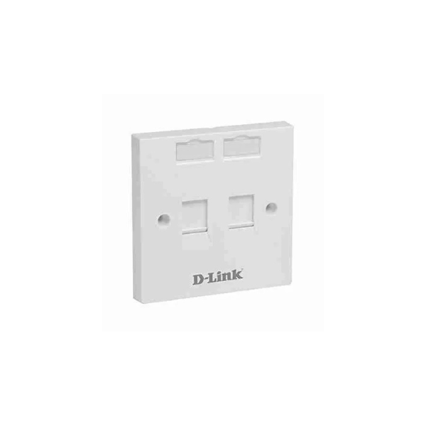 D-link NFP-0WHI21 Dual Faceplate with Shutter and ID Plate- White