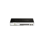 D-Link DGS-1210-10P PoE Switch – 8-Port Gigabit Smart Managed with 2 SFP