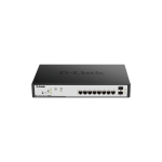 D-Link 8 Port PoE Gigabit Smart Managed Switch – DGS-F1100-10PS-E/B