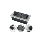 Table Top Metal Pop-Up Power Socket Box